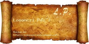Losonczi Pál névjegykártya