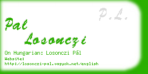 pal losonczi business card