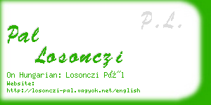 pal losonczi business card